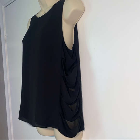 BCBGMaxAzria Eavan Black Sleeveless Top - Picture 2 of 5